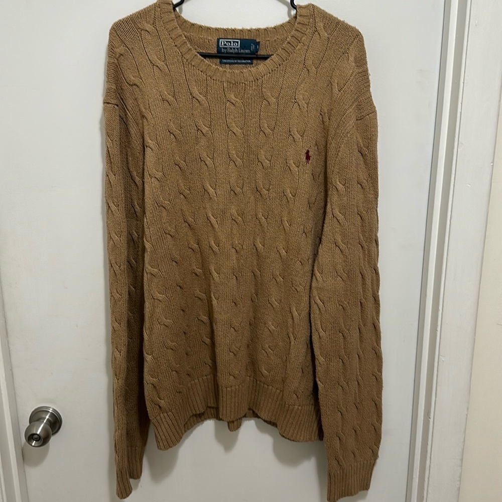 Polo Ralph Lauren Cable Knit 100% Cotton Sweater size XXL